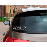 GOFINITY Logo with Tag Car Decal